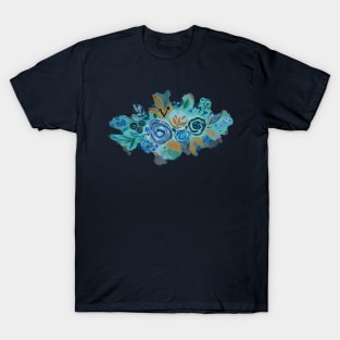 Blue and yellow floral bouquet T-Shirt